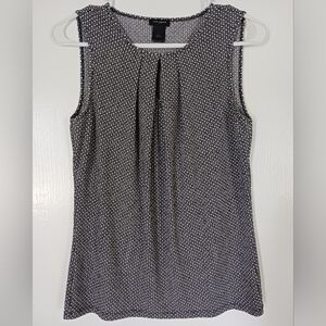 Ann Taylor Sleeveless Blouse with Gathered Neckline
